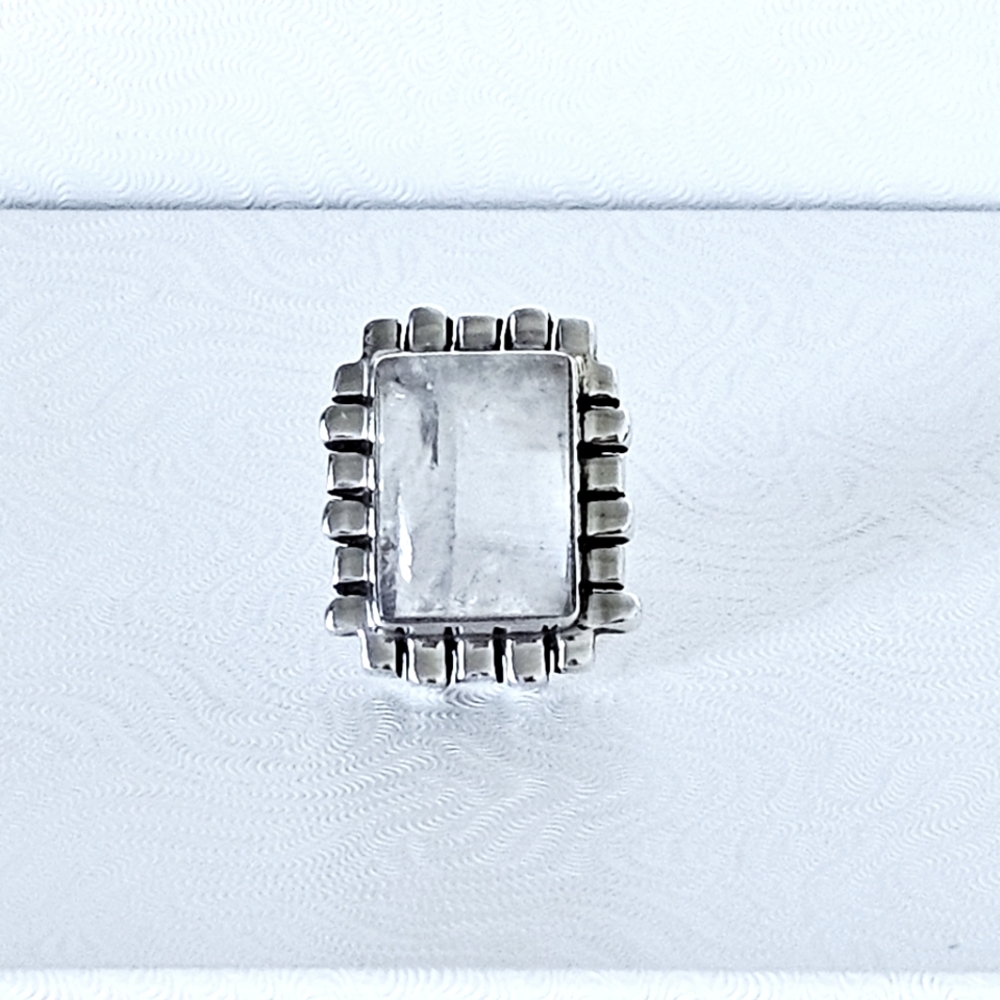 Silpada Very Rare Sterling Silver Moonstone Vintage Ring Size 7.25 R0939